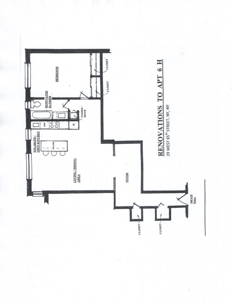 Layout of 29 W. 65th St #6H